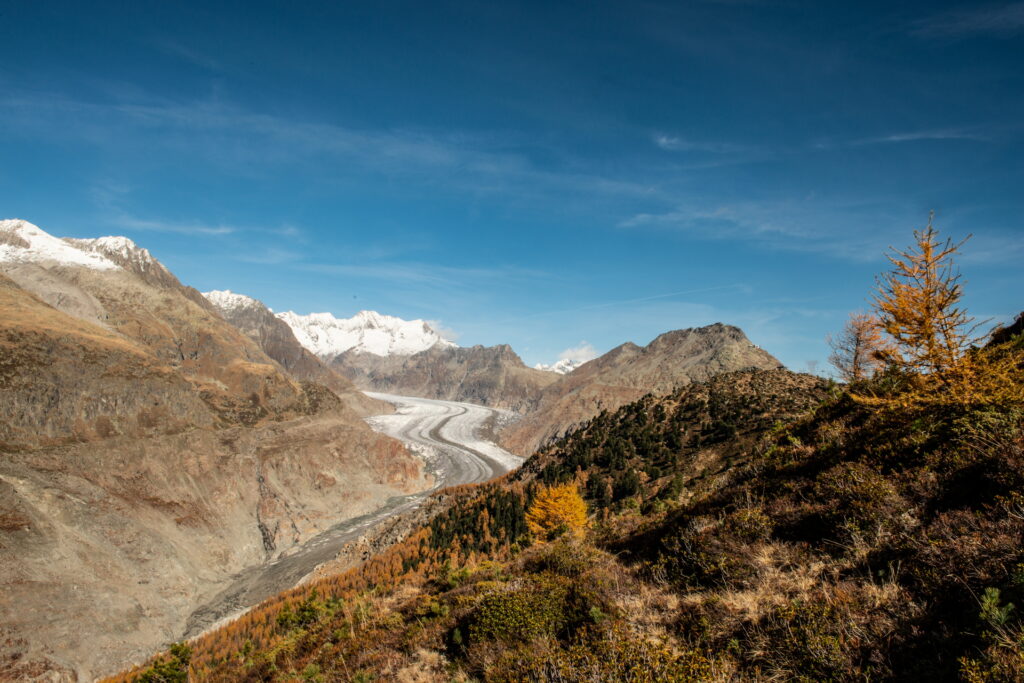 Aletsch Gletscher im Herbst, Wallis