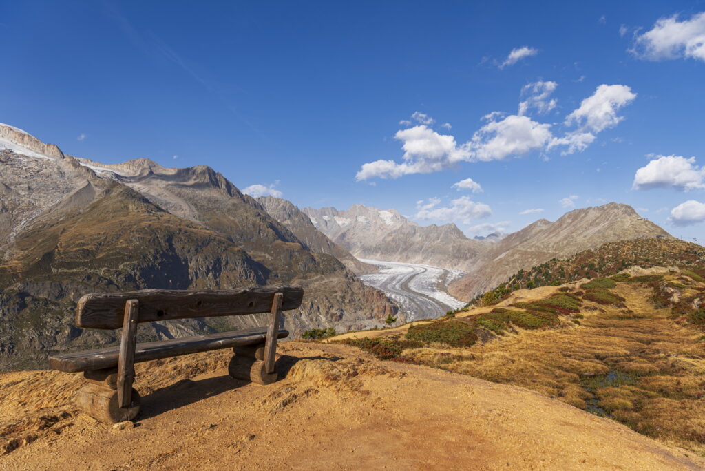 Aletsch Arena, wandern im Herbst